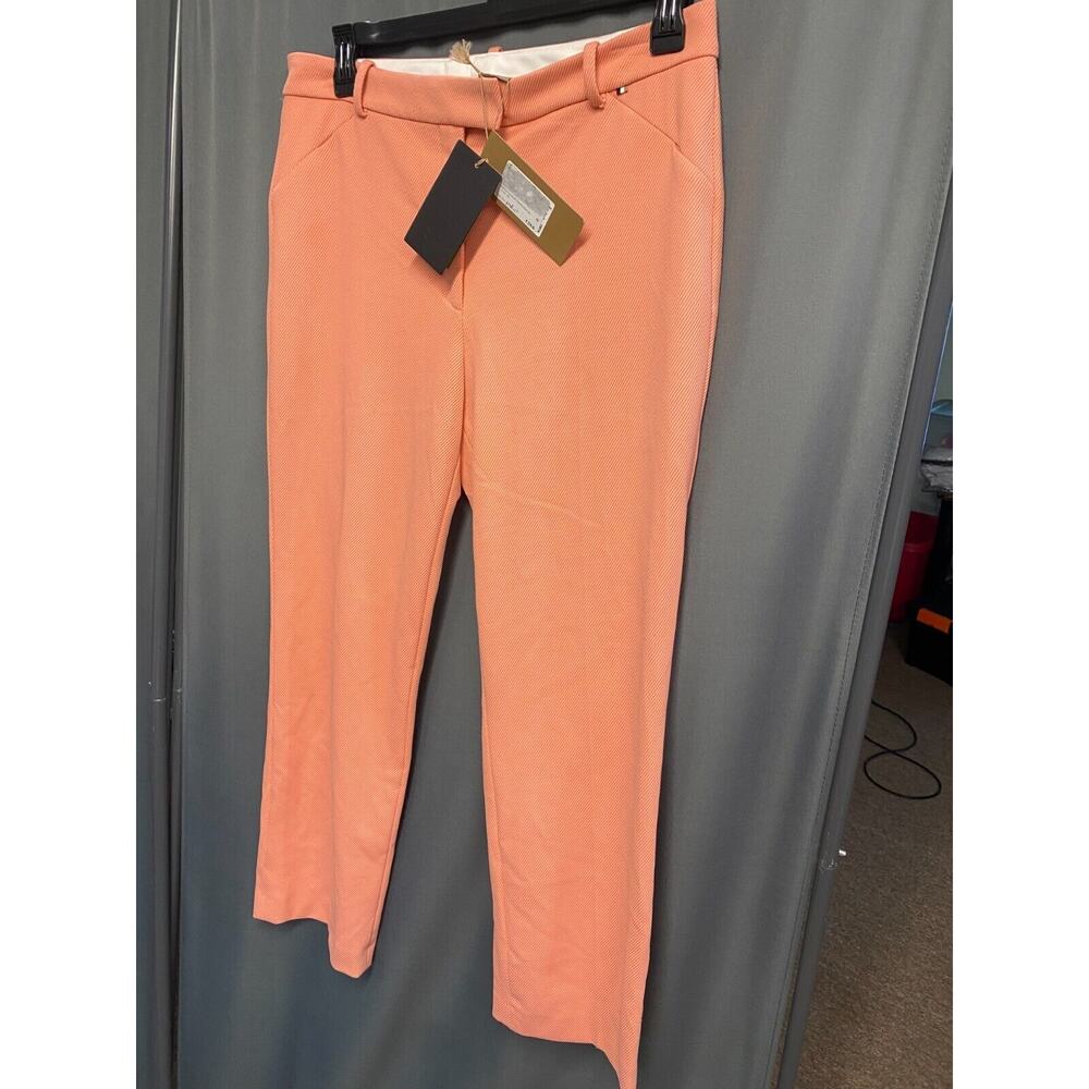 Boss Straight Pants Womens 10 Orange Slash Pockets Regular Fit Casual B76